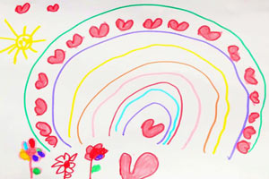 bespoke wallpaper by a 5 year old second